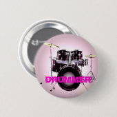 Drummer Ronde Button 5,7 Cm (Voorkant /achterkant)