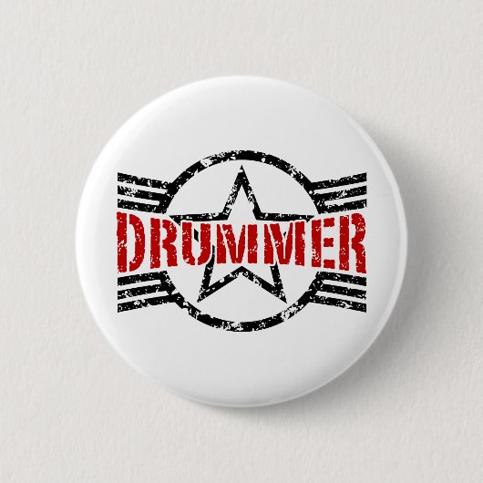 Drummer Ronde Button 5,7 Cm (Voorkant)