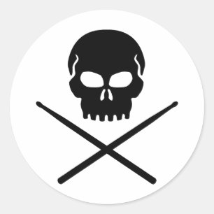 Drummer Ronde Sticker