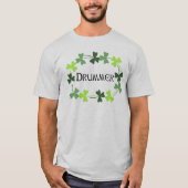 Drummer Shamrock Oval T-shirt (Voorkant)