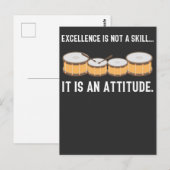 Drummer Skill Attitude Drumming Instrument love Briefkaart (Voorkant / Achterkant)