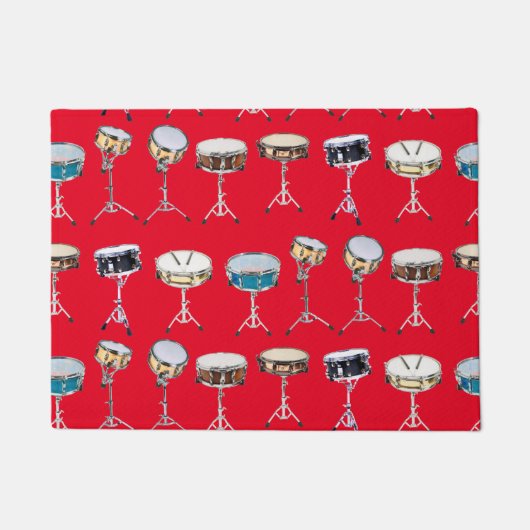 Drummer Snare Drums Percussionist Cool Deurmat (Voorkant)
