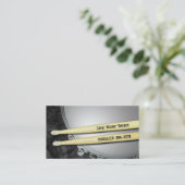 Drummer Snare et Sticks Carte de visite musicien (Debout devant)