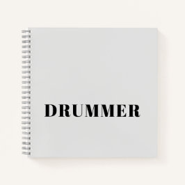 Drummer spiraal notitieboek