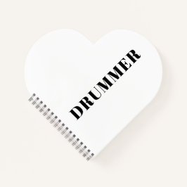 Drummer spiraal notitieboek