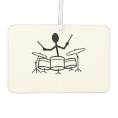 Drummer Stick Figuur Luchtverfrisser (Achterkant)