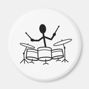 Drummer Stick Figuur Magneet