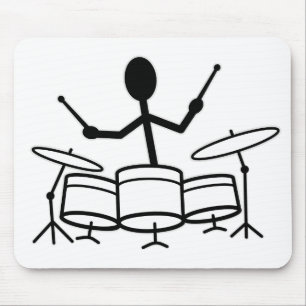 Drummer Stick Figuur Muismat