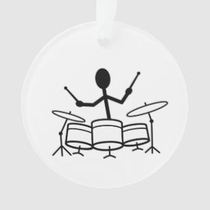 Drummer Stick Figuur Ornament