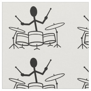 Drummer Stick Figuur Stof
