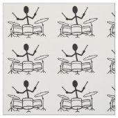 Drummer Stick Figuur Stof (Swatch)