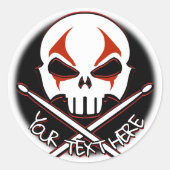 Drummer Stickers Specialized Rock & Roll Stickers (Voorkant)