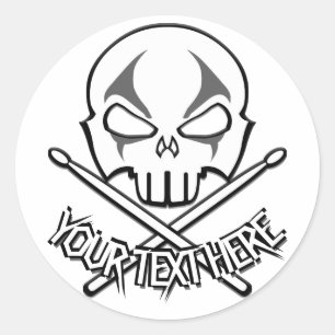 Drummer Stickers Specialized Rock & Roll Stickers