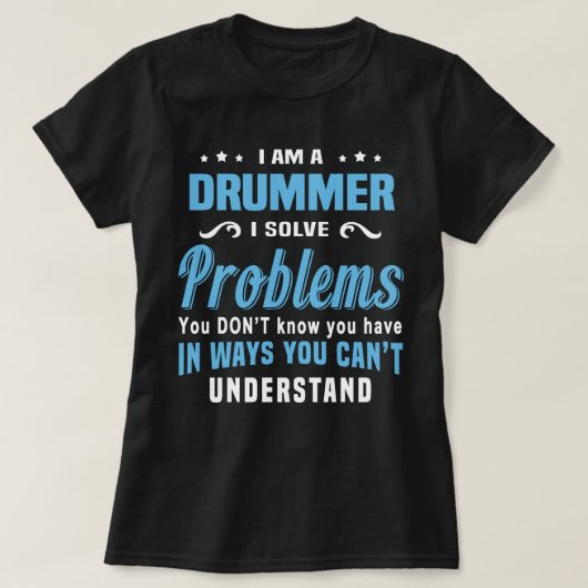 Drummer T-shirt (Design voorkant)