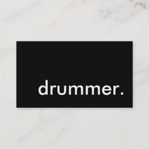 drummer. visitekaartje