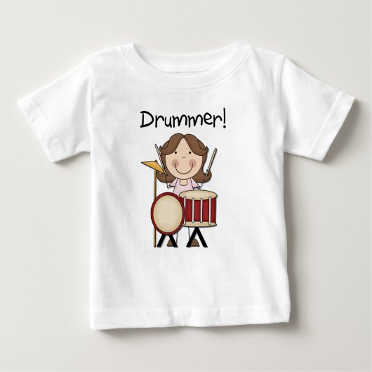 Drummer - Vrouw Tshirts en cadeaus (Voorkant)