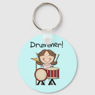 Drummer - Vrouw Tshirts en cadeaus Sleutelhanger