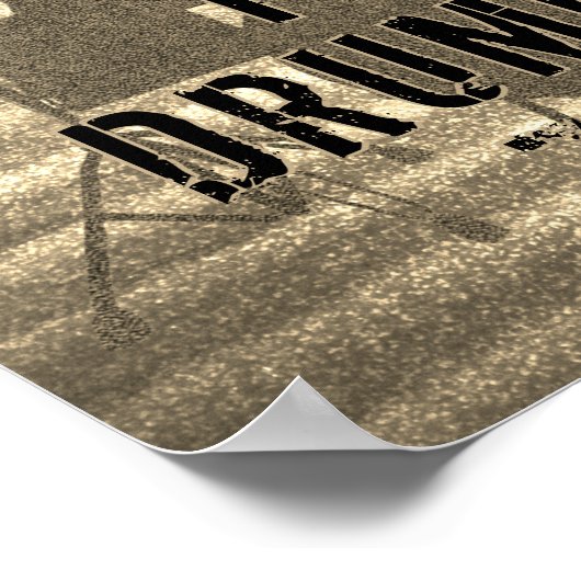 Drummer Zone Drum Kit Music Drumming Poster (Hoek)