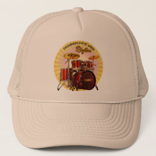 Drummers doen het met Rhythm (aanpasbaar) Pet
