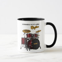 Drummers doen het met Ritme (aanpasbaar) Mok