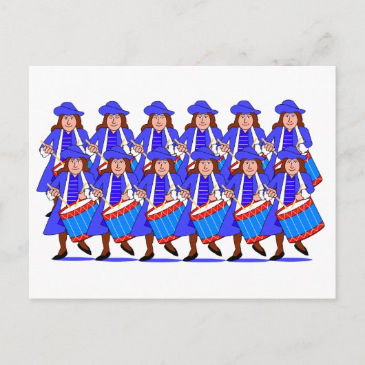 Drummers Drumming Briefkaart (Voorkant)