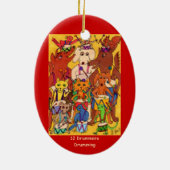 Drummers Drumming Keramisch Ornament (Achterkant)