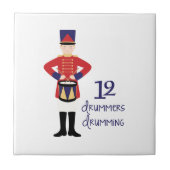Drummers Drumming Tegeltje (Voorkant)