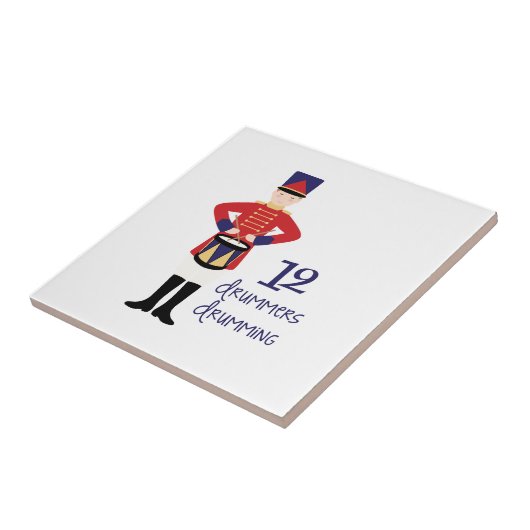 Drummers Drumming Tegeltje (Zijkant)