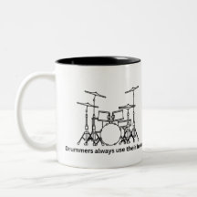 Drummers gebruiken hun hoofd