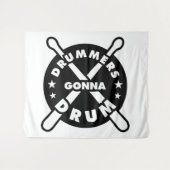 Drummers Gonna Drum Wandkleed (Voorkant (horizontaal))