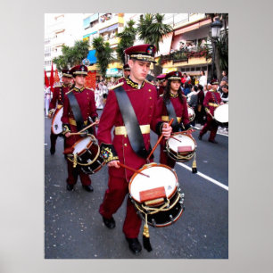 Drummers op Palmzondag, Marbella Poster