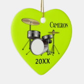 Drummers Personnalisé Photo Ornement (Droite)
