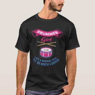 Drummers rocken op! Drum en Drumsticks Ontwerp voo T-shirt