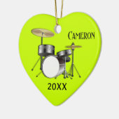 Drummers Specialized kerstfoto Ornament (Links)