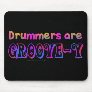 Drummers zijn Groovey Psychedelic Percussion Muismat