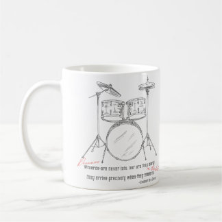 Drummers zijn nooit te laat koffiemok