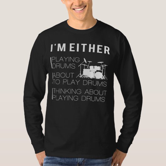 Drumming et Drumming : Drummer T-Shirt amusant (Devant)