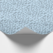 Drumming Gift Wrap Musical Drum Notes for Drummers Cadeaupapier (Hoek)