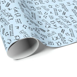 Drumming Gift Wrap Musical Drum Notes for Drummers Cadeaupapier