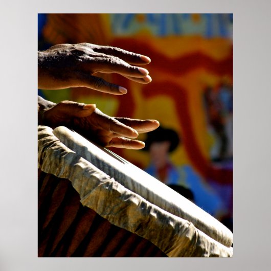 Drumming Hands Poster (Voorkant)
