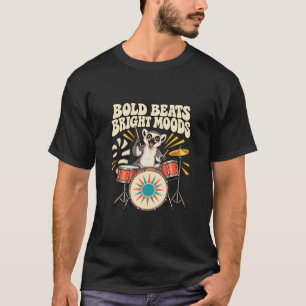 Drumming Lemur Krachtige Beats Helder Stemmingen T-shirt