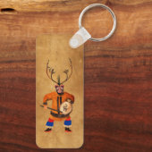 Drumming Shaman Sleutelhanger (Achterkant)