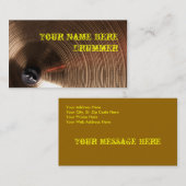 Drummner ou carte de visite de percussion (Devant / Derrière)