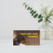 Drummner ou carte de visite de percussion (Debout devant)