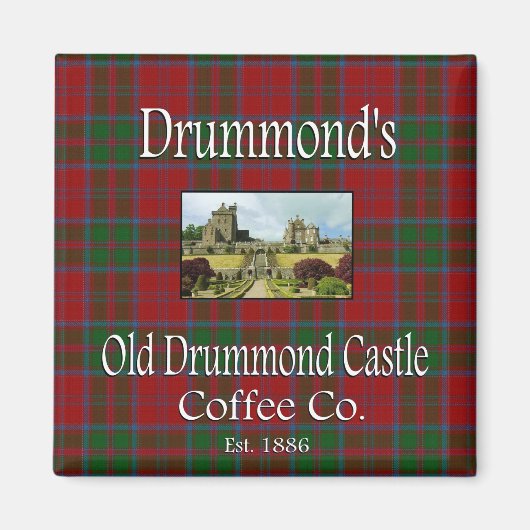 Drummond's Old Drummond Castle Coffee Co. Magnet (Devant)