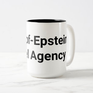 Drumpf-Epstein reisbureau Hankamer Artjunkhaus Tweekleurige Koffiemok