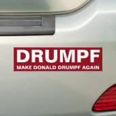 Drumpf Make Donald Drumpf opnieuw Bumpersticker (Op auto)