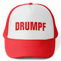 "DRUMPF" Trucker Hat: Anti-Trump-Pet