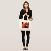 Drums 1 grote tote bag (Voorkant (model))