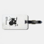 Drums Bagage-label drummer Reis Bagagelabel (Achterkant horizontaal)